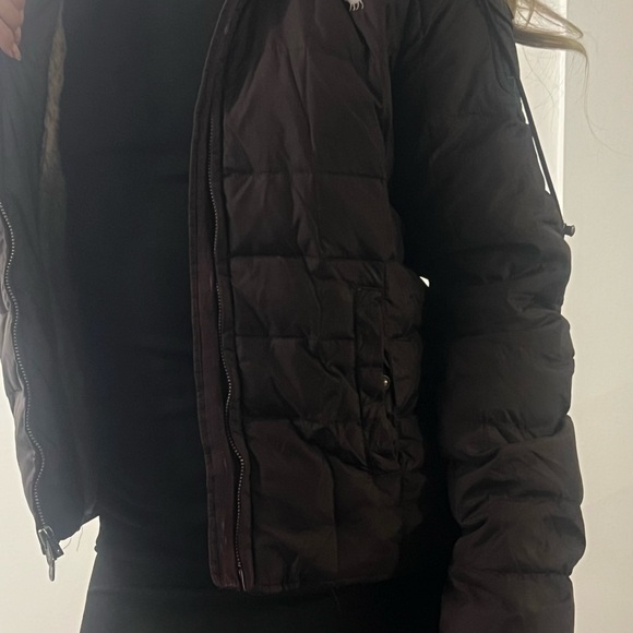 Abercrombie & Fitch Dark Brown Puffer Jacket - Picture 4 of 8